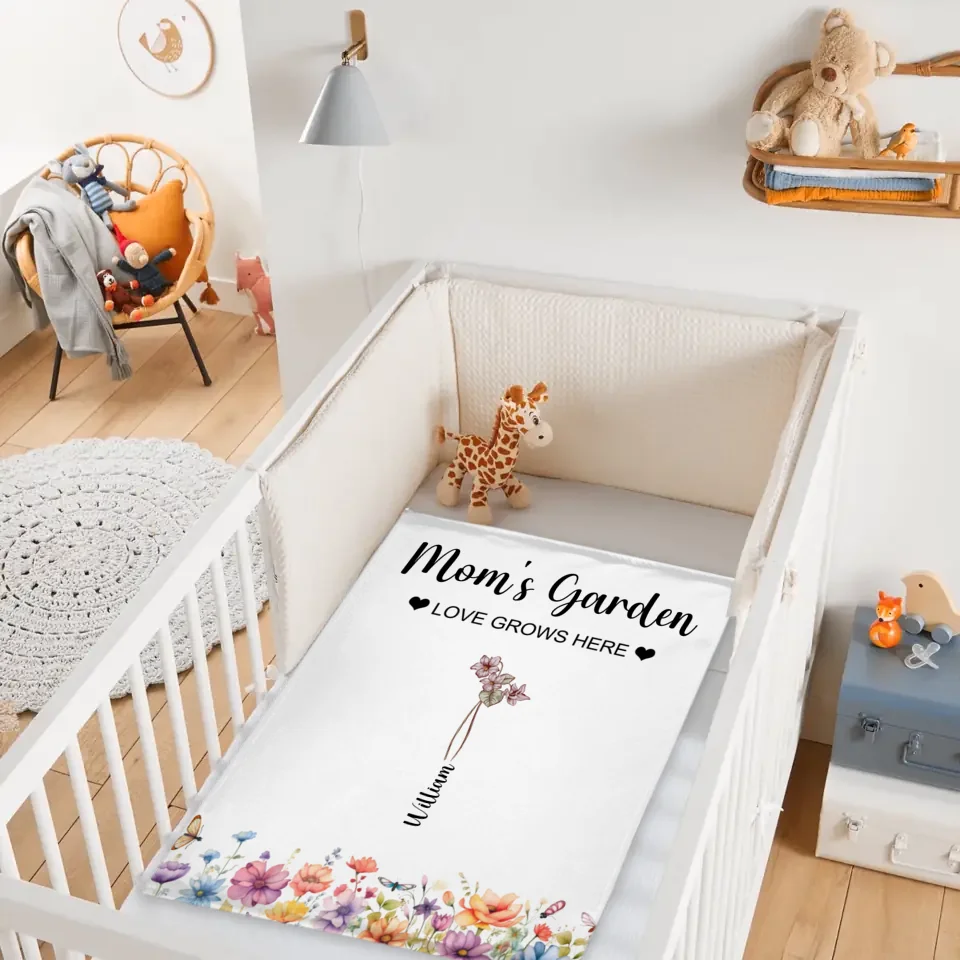 Birthday Flower Custom Blanket - Personalised Family Name And Birthday Flowers Blanket - A Gift For Family,Mom