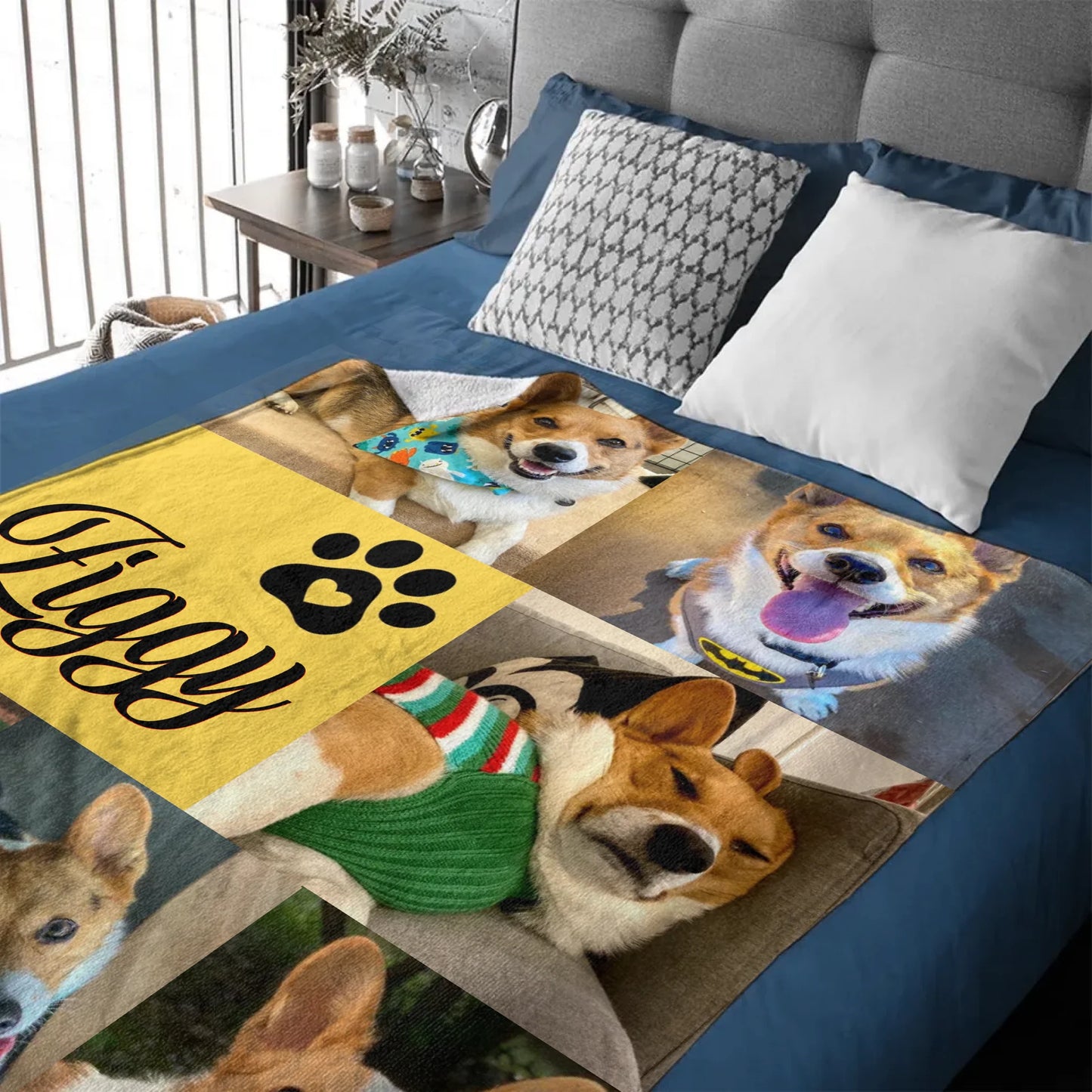 Custom Pet Blanket with Name & Photo – Perfect Dog Lover Gift