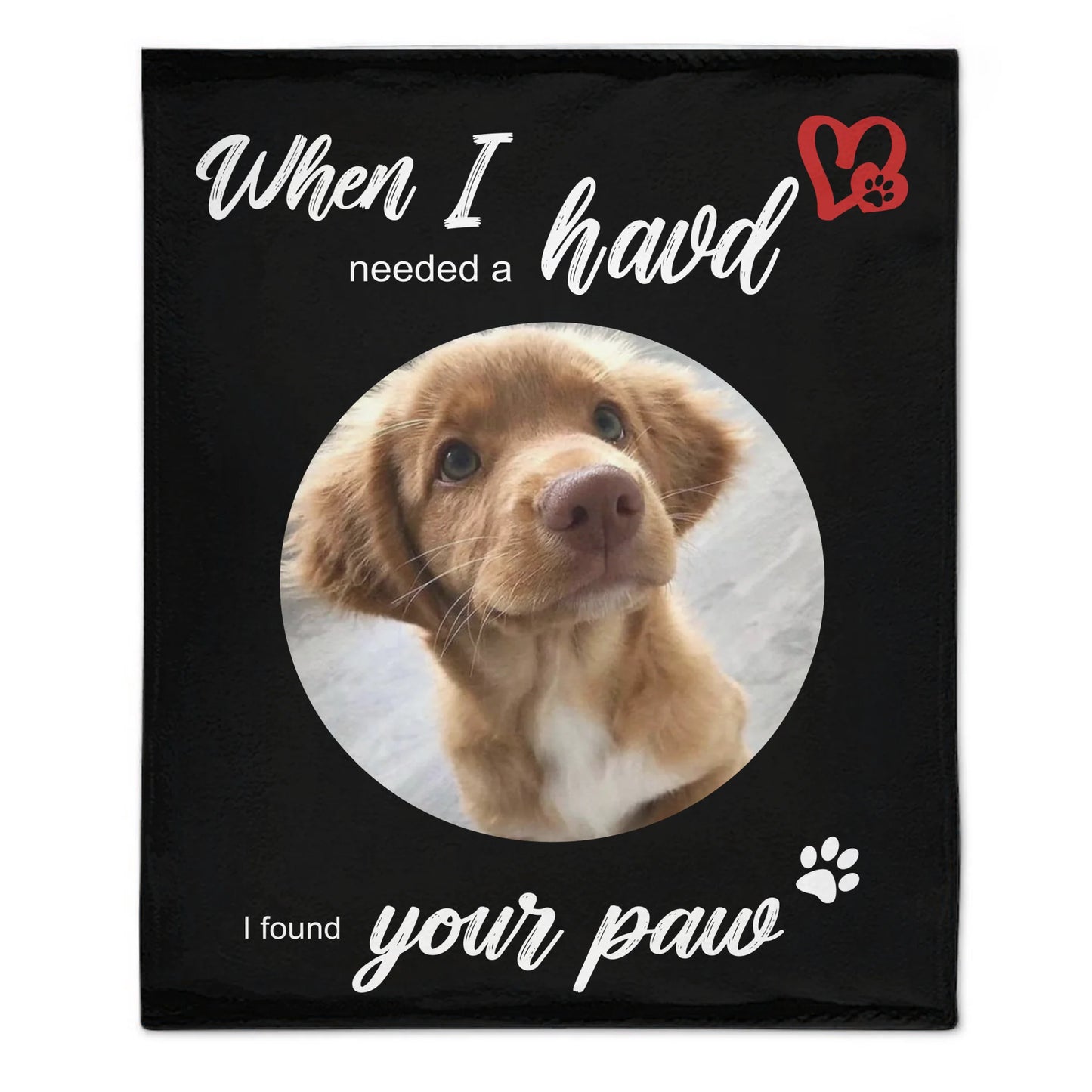 Dog Memorial - Personalized Photo Flannel Blanket