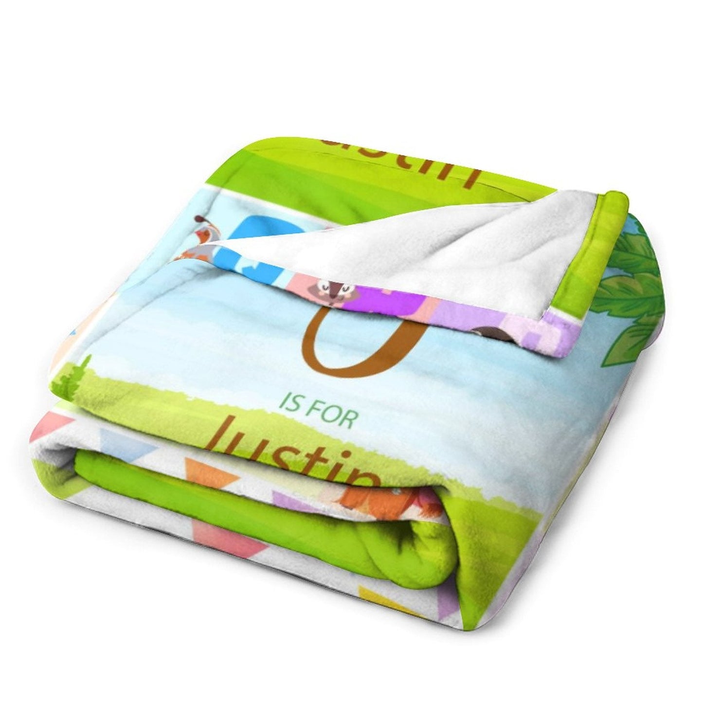Personalized Baby Blanket Initial Letter Alphabet Blankets