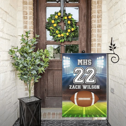 Decorative Flags - Personalized Football Flag - Gift For The School Athletes,Children