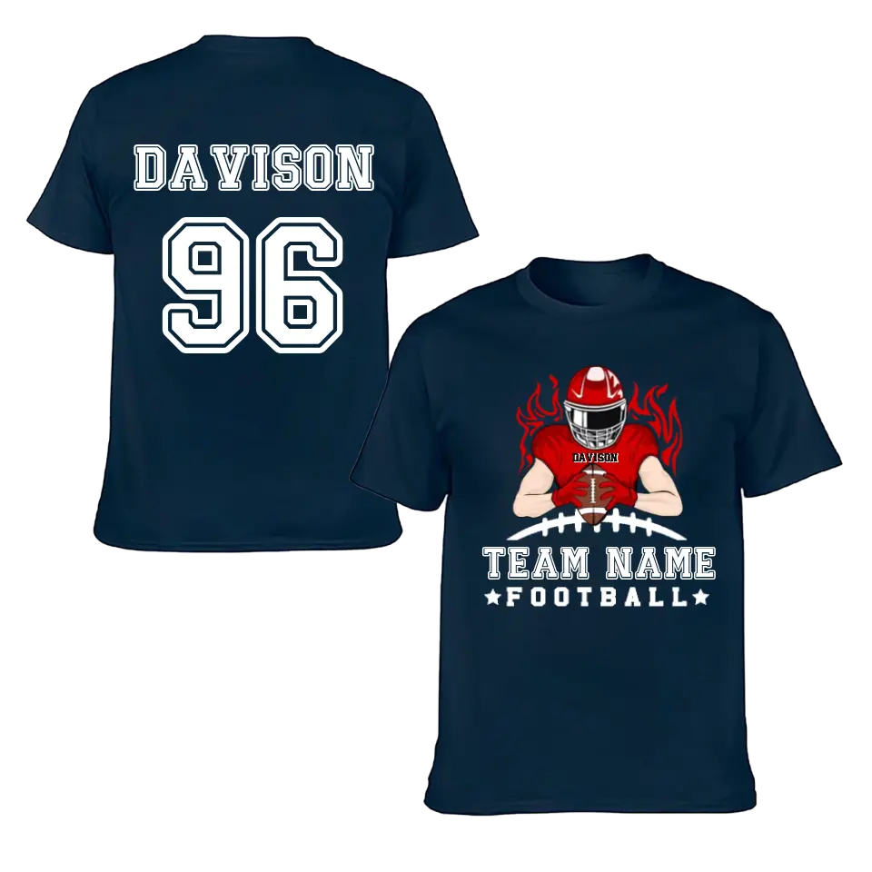 Football Season - Personalized American Football Team Shirt - A Gift for Football Player,Lovers