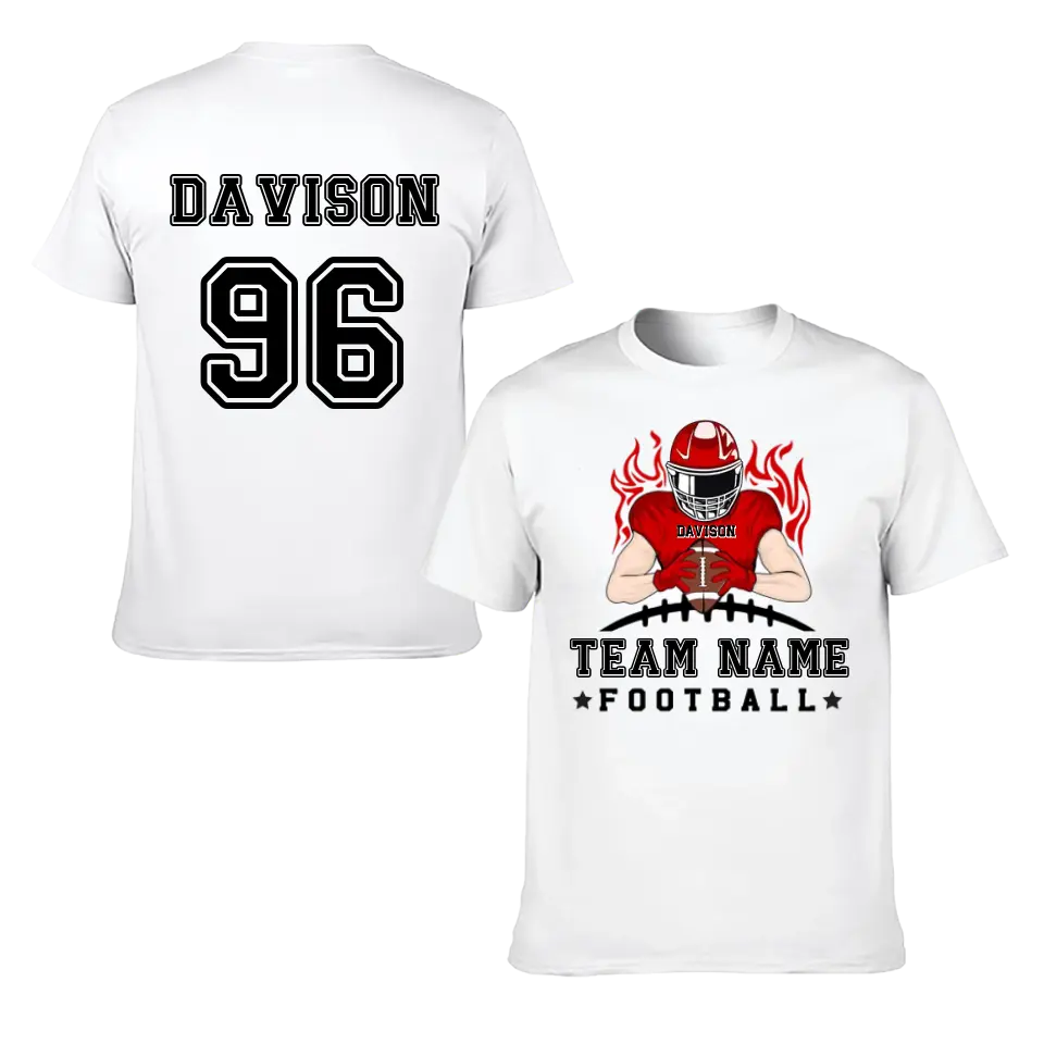 Football Season - Personalized American Football Team Shirt - A Gift for Football Player,Lovers