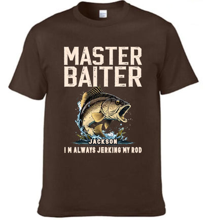 Customized Master Angler T-shirt - Personalized Name Fishing Themed Master  -  A Gift For Friend,Family,Anglers