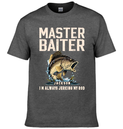 Customized Master Angler T-shirt - Personalized Name Fishing Themed Master  -  A Gift For Friend,Family,Anglers