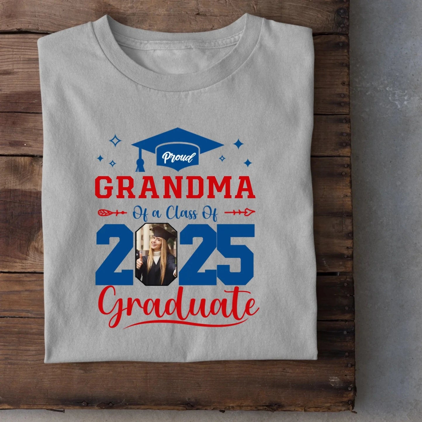 Personalized Class of 2025 Proud Graduate T-Shirt, Custom Photo