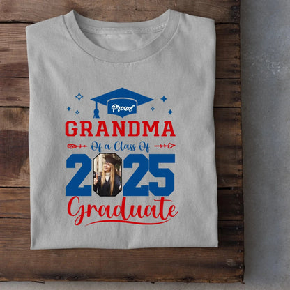 Personalized Class of 2025 Proud Graduate T-Shirt, Custom Photo