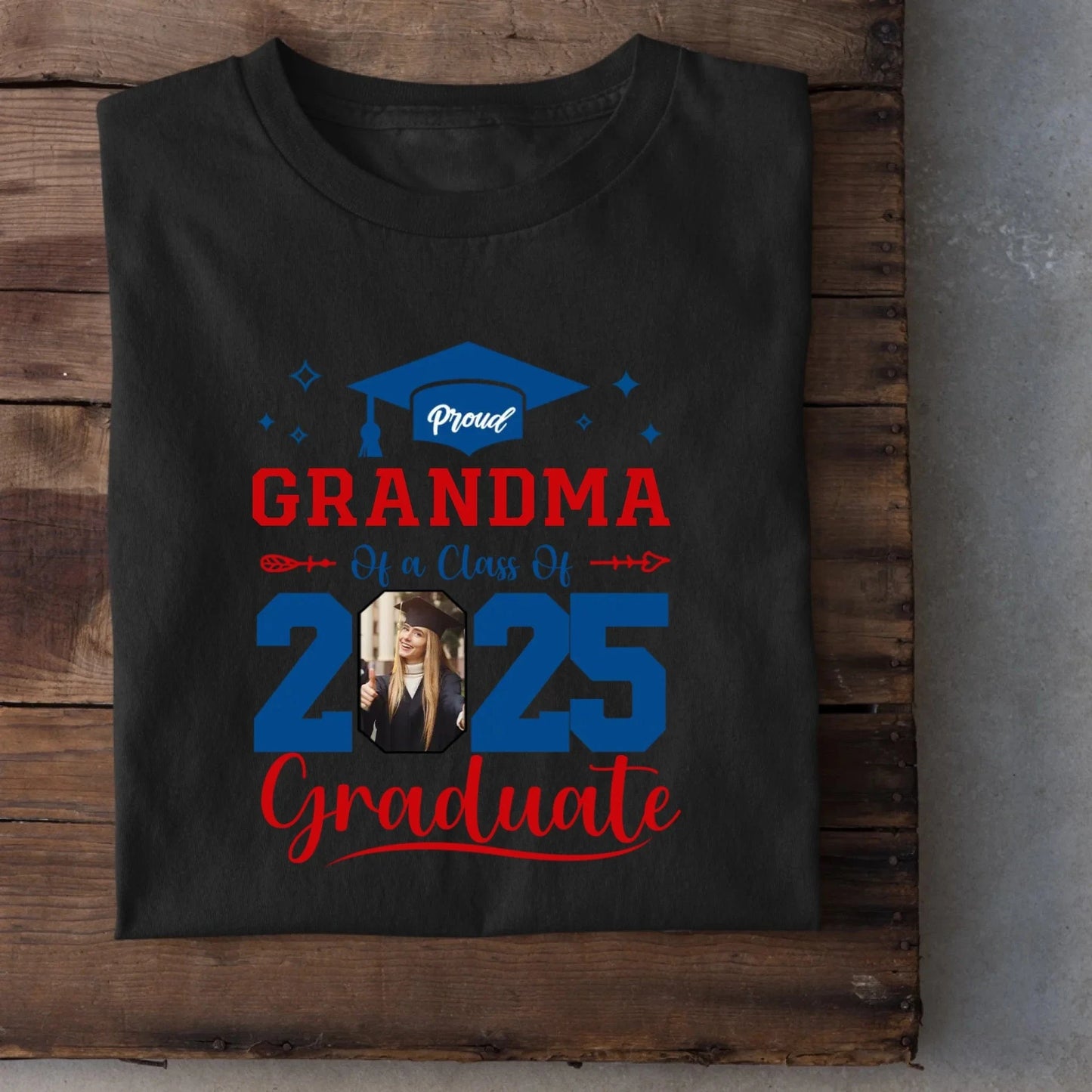 Personalized Class of 2025 Proud Graduate T-Shirt, Custom Photo