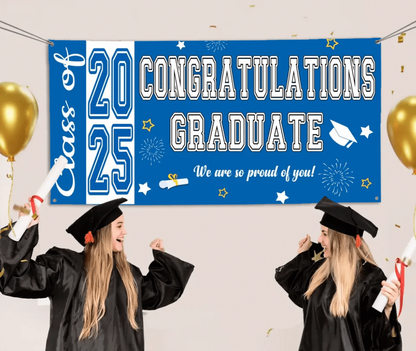 Personalized Banner Class of 2025 - Congratulations Graduate