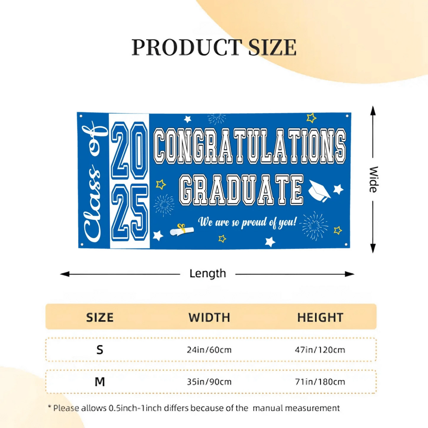 Personalized Banner Class of 2025 - Congratulations Graduate