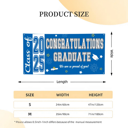 Personalized Banner Class of 2025 - Congratulations Graduate