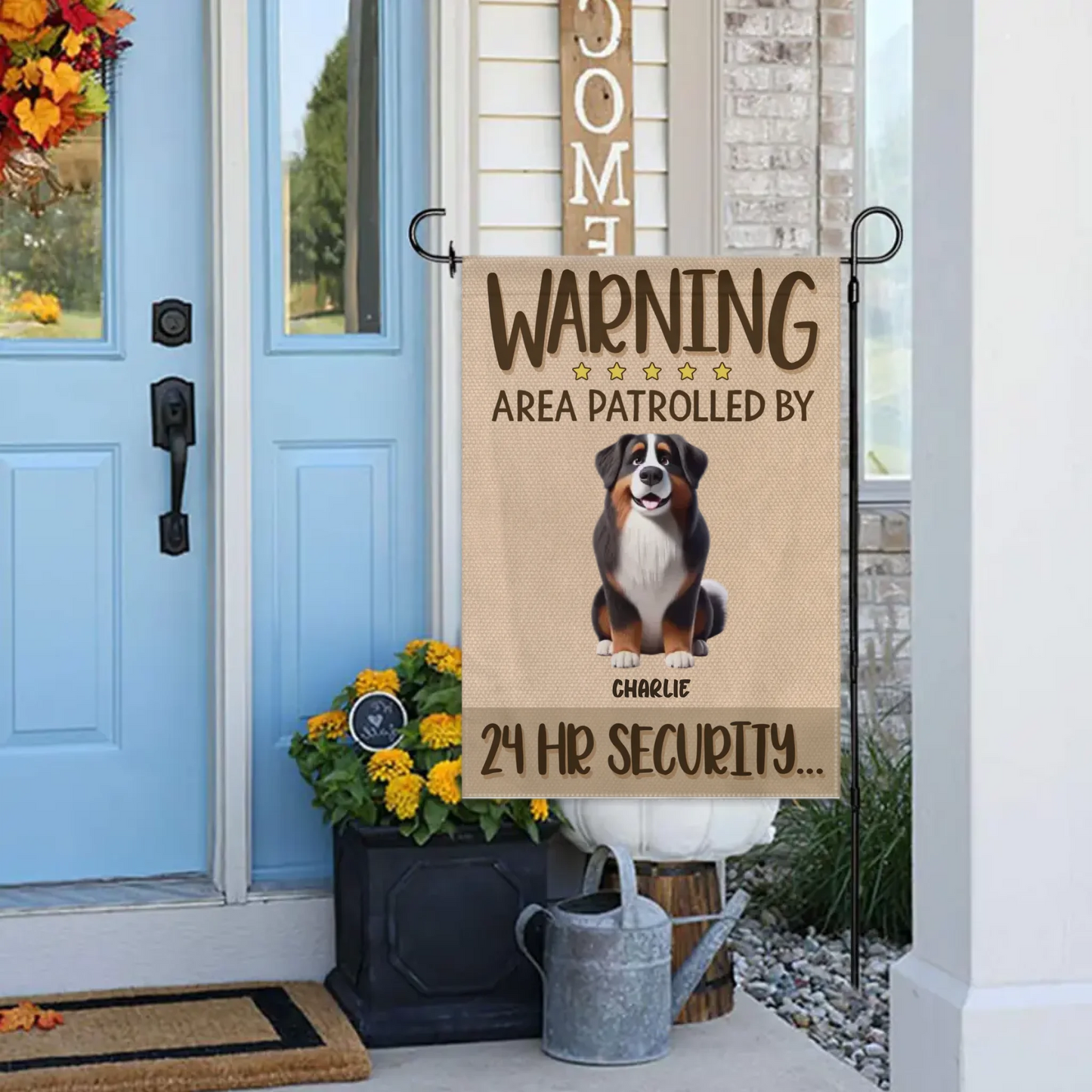 Fearless Pet Guard Flag - Personalized pet customization flags - Gifts For Family,Pet Lovers,Pet Owners