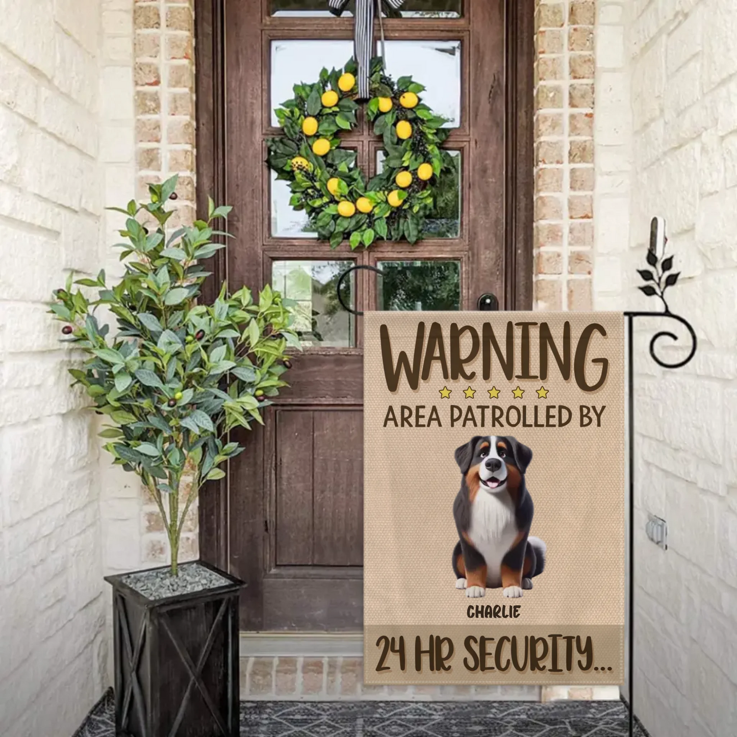 Fearless Pet Guard Flag - Personalized pet customization flags - Gifts For Family,Pet Lovers,Pet Owners