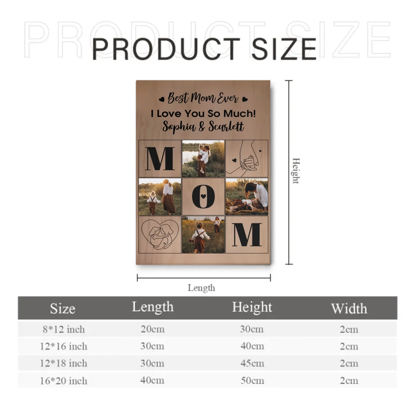Best Parent Ever - Personalized Family Photo Wall Decorations - Gift for Mom,Dad,Family