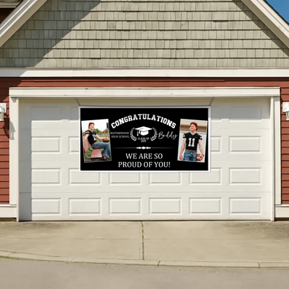 Personalized Custom Photo Banners - Congratulations to the Class of 2025 Decorative Gifts for Graduates Gifts for Graduating Families