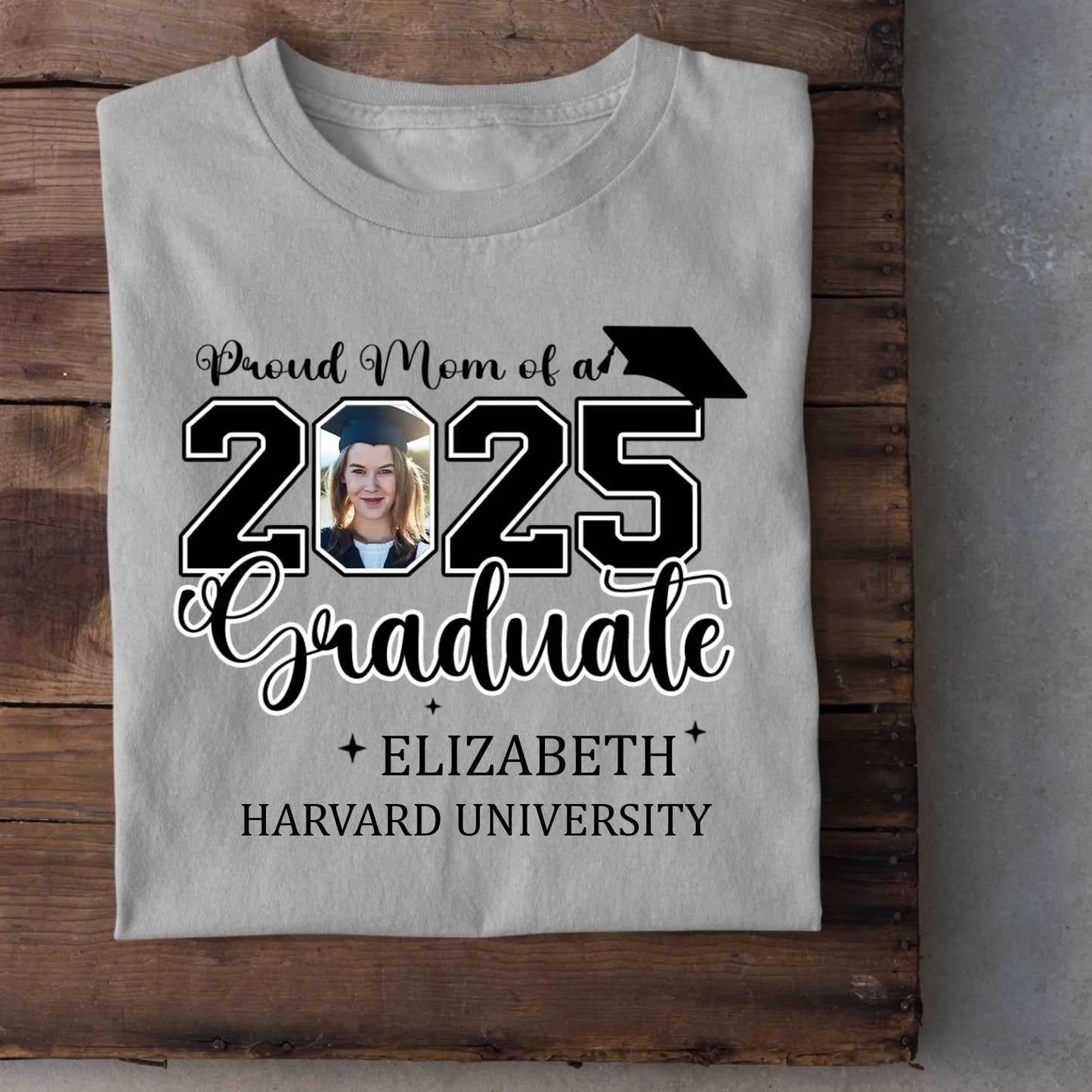 Class of 2025 Proud Mom and Dad T-Shirts, Graduation Gifts, Custom Photos