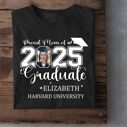 Class of 2025 Proud Mom and Dad T-Shirts, Graduation Gifts, Custom Photos