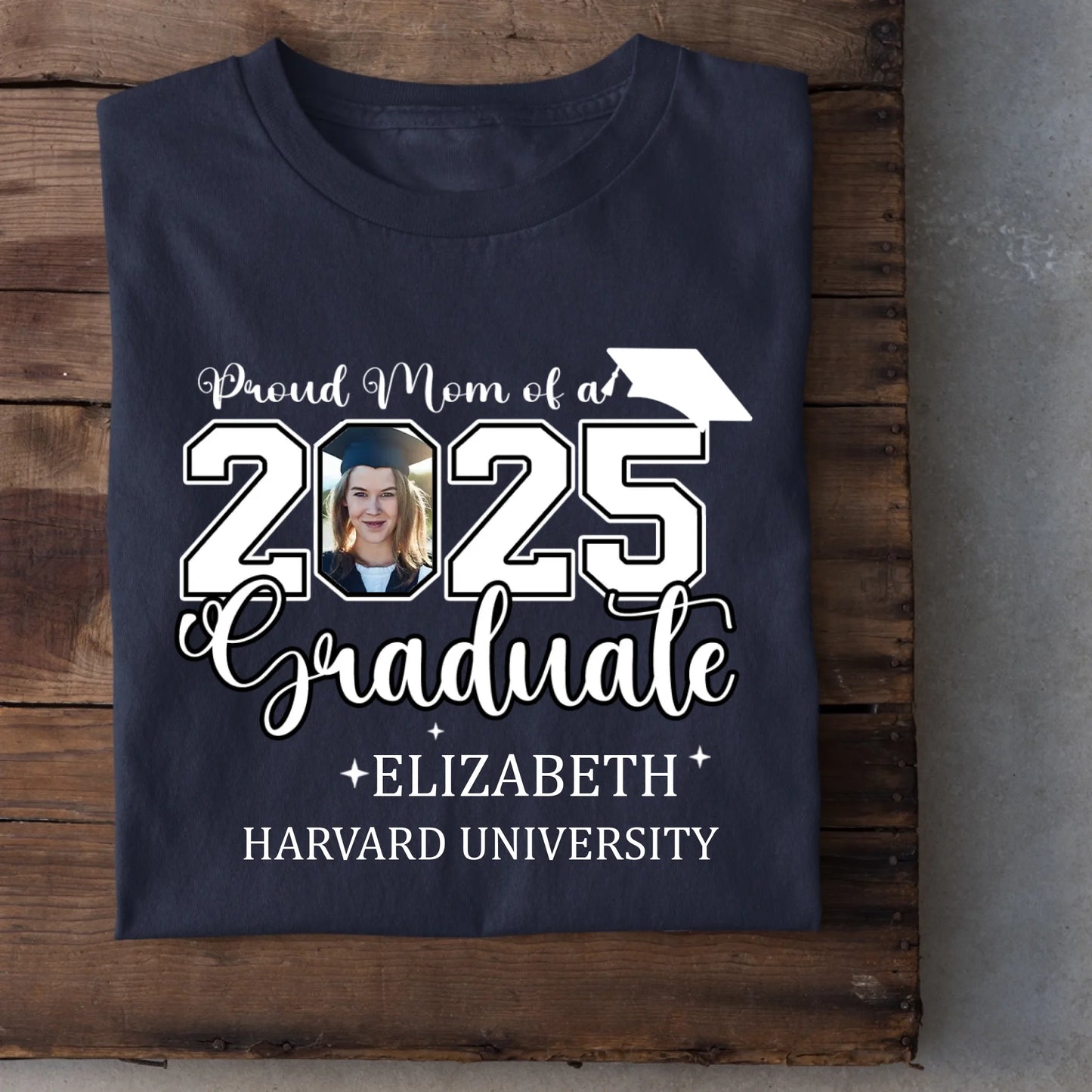 Class of 2025 Proud Mom and Dad T-Shirts, Graduation Gifts, Custom Photos