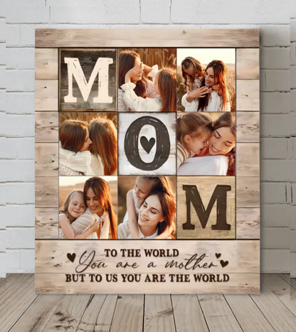 Photo Collage Poster - Personalized Mother Themed Decorative Painting - Gift for Mom