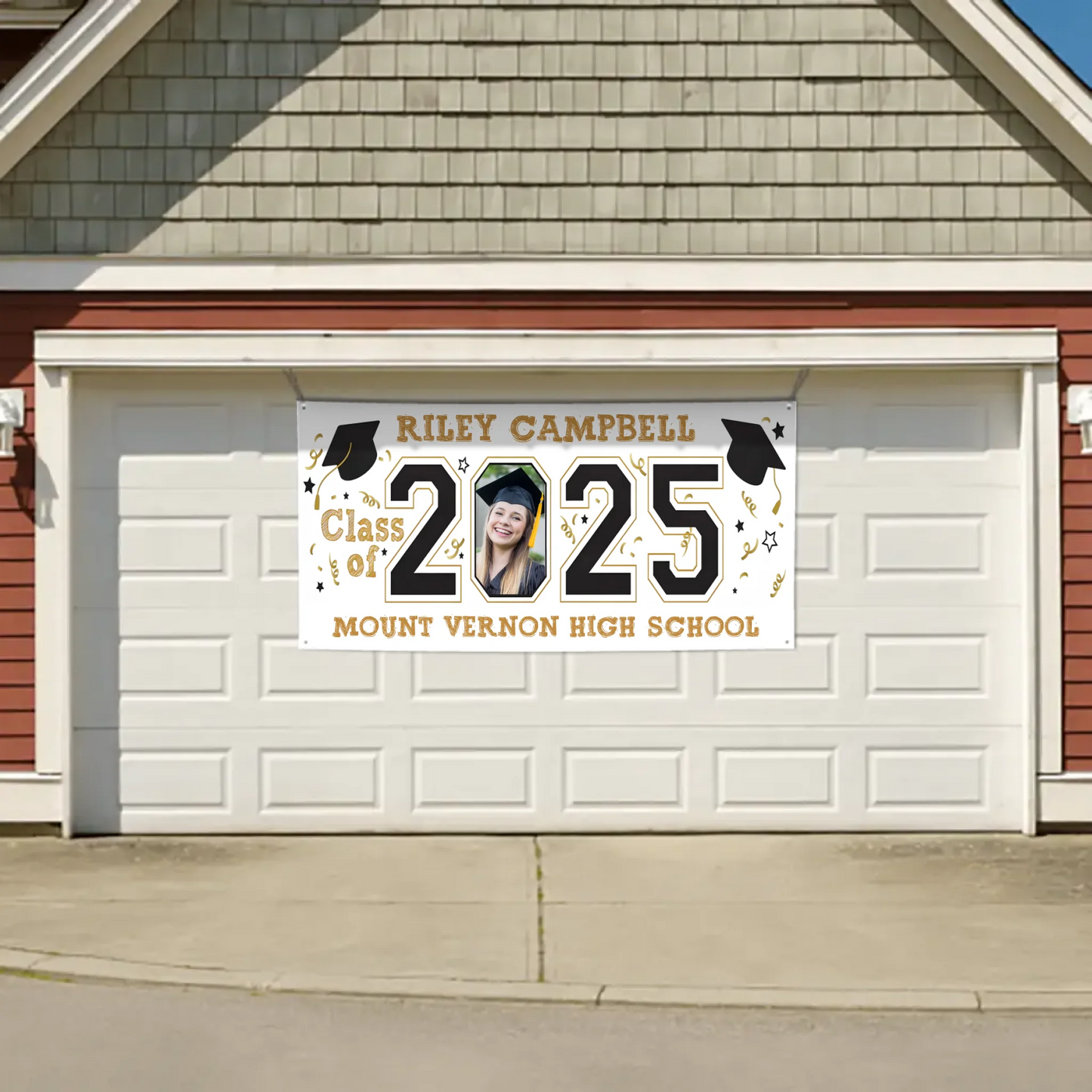 Customized 2025 Graduation Banner - Personalized Photos - Gift for Graduates