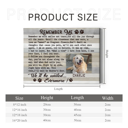 Custom Pet Photo Canvas Prints - personalized Text and Title for Pet Owners