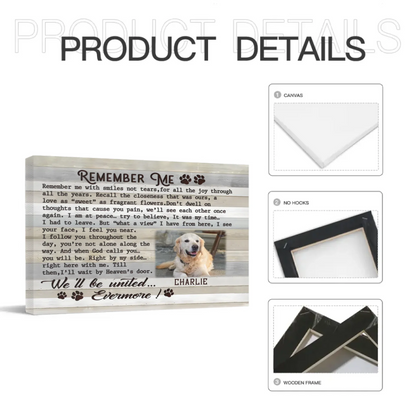 Custom Pet Photo Canvas Prints - personalized Text and Title for Pet Owners
