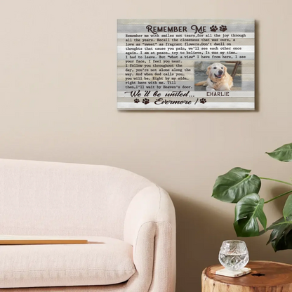 Custom Pet Photo Canvas Prints - personalized Text and Title for Pet Owners