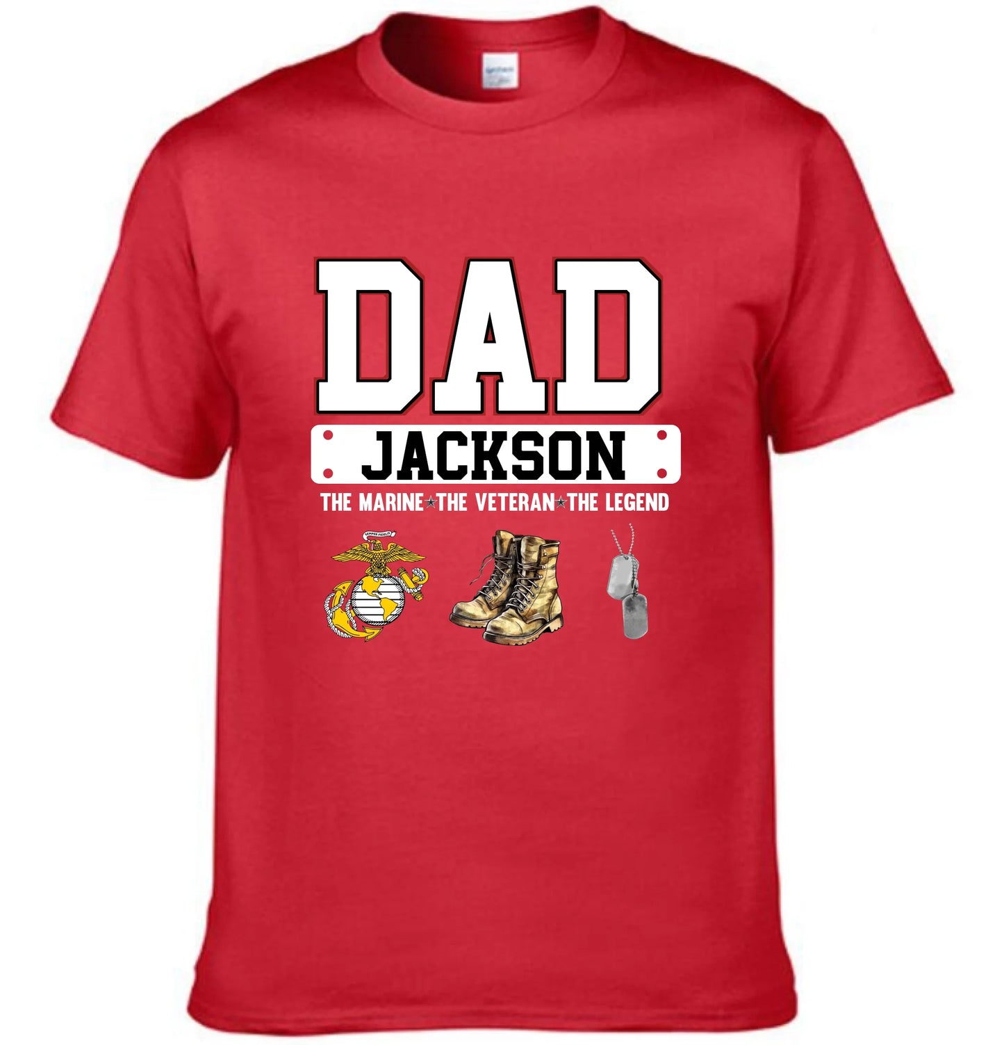 Father is Soldier - Personalized Military-Themed Clothing - Father's Day Gift