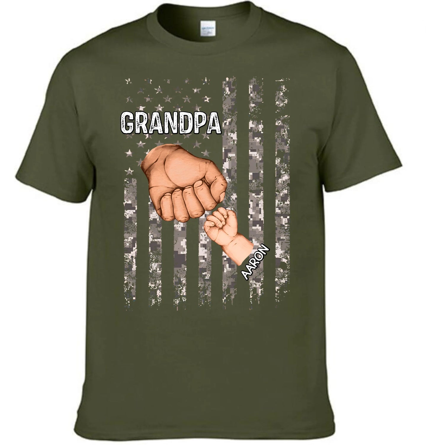 Grandpa Is Like Dad Without Rules - Family Personalized Customized Clothing