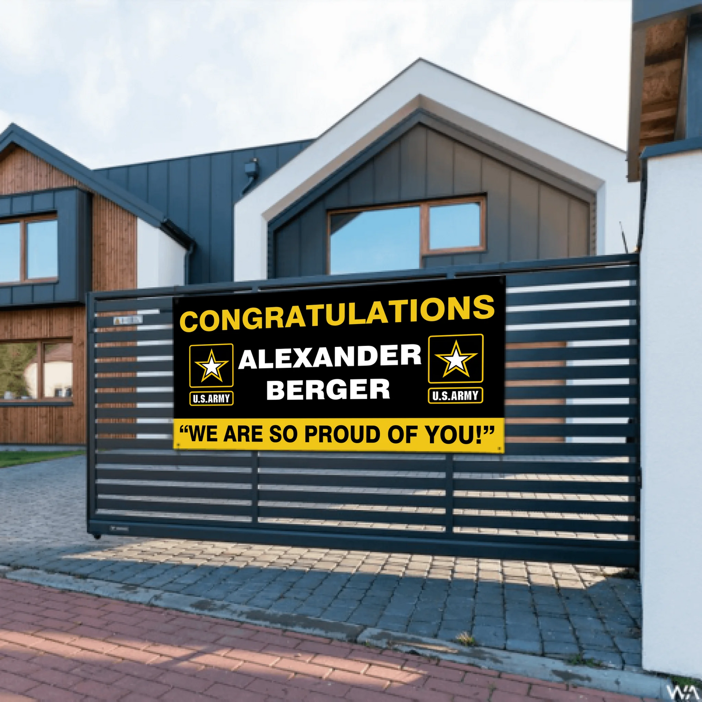 U.S. Army Graduation Banner - Congratulations Soldier We Are So Proud Of You Custom Congrats Sign