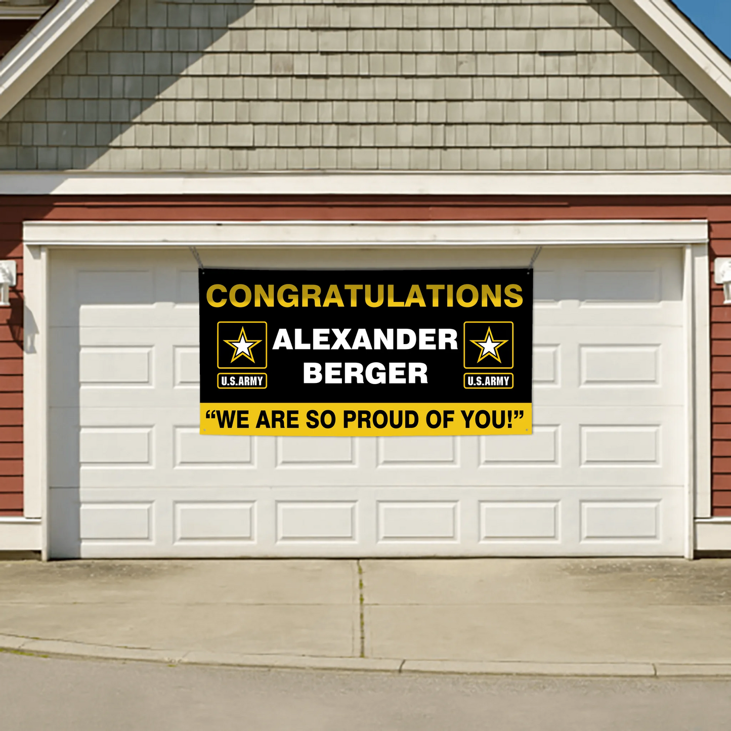 U.S. Army Graduation Banner - Congratulations Soldier We Are So Proud Of You Custom Congrats Sign