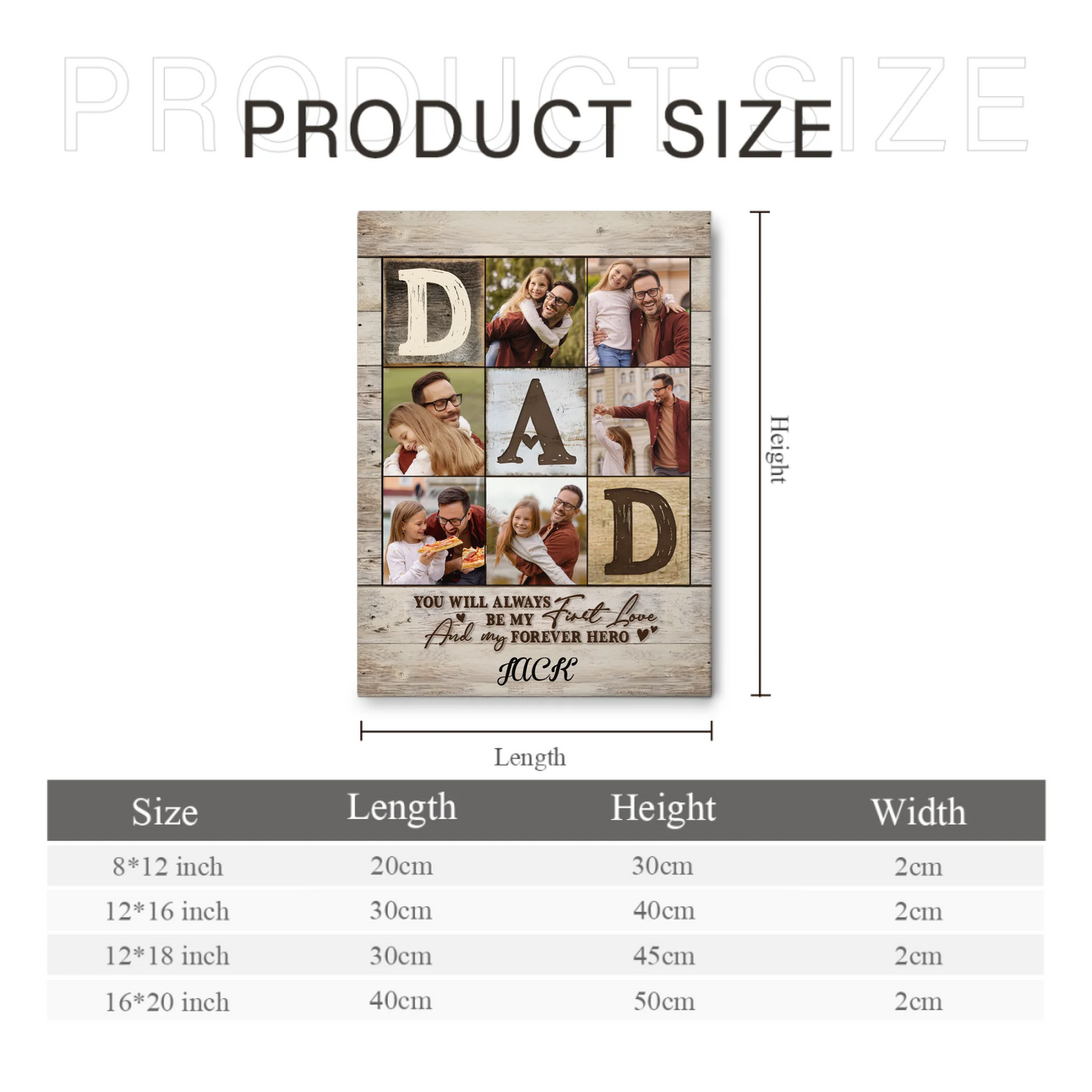 Dad Photo Collage Photo, Personalized Gifts For Dad, Best Father’s Day Gifts