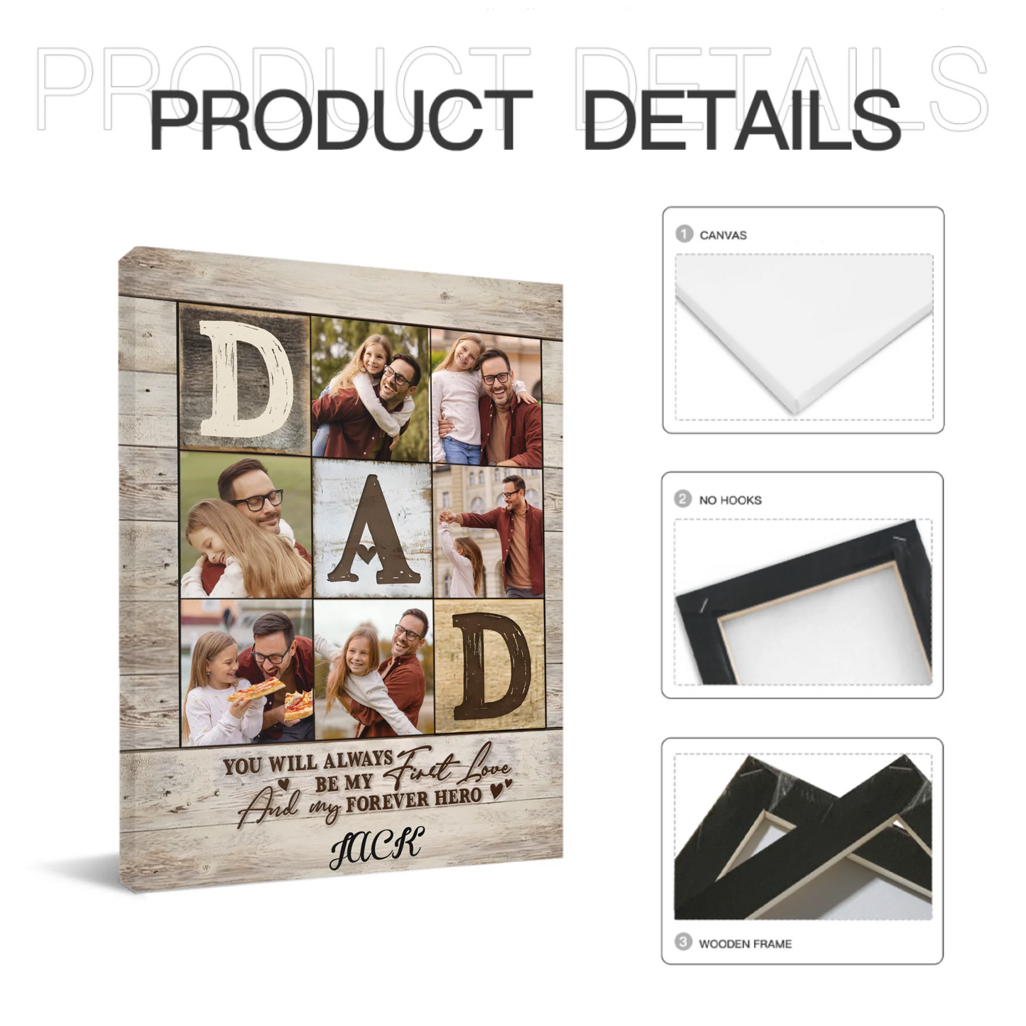 Dad Photo Collage Photo, Personalized Gifts For Dad, Best Father’s Day Gifts