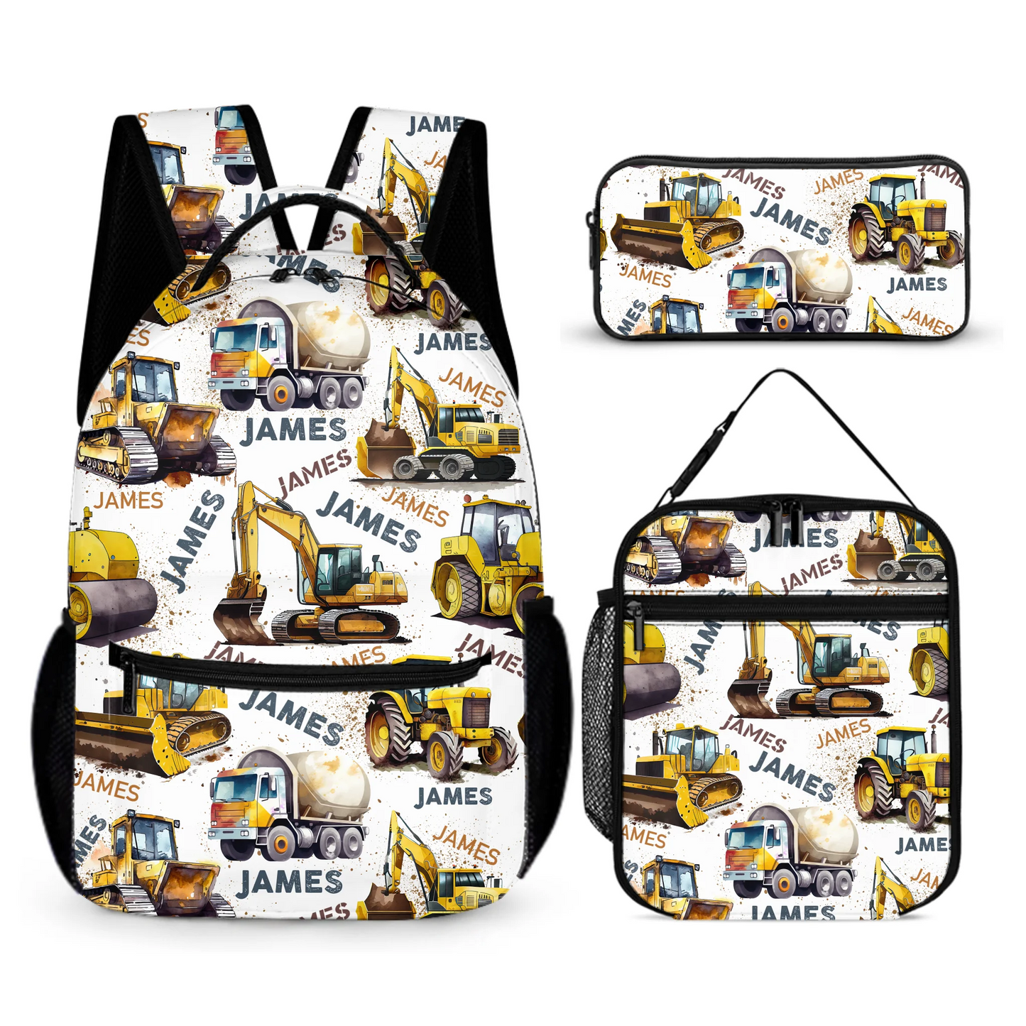 Personalized Truck Custom Name Backpack - Car  Backpack Gift For Student