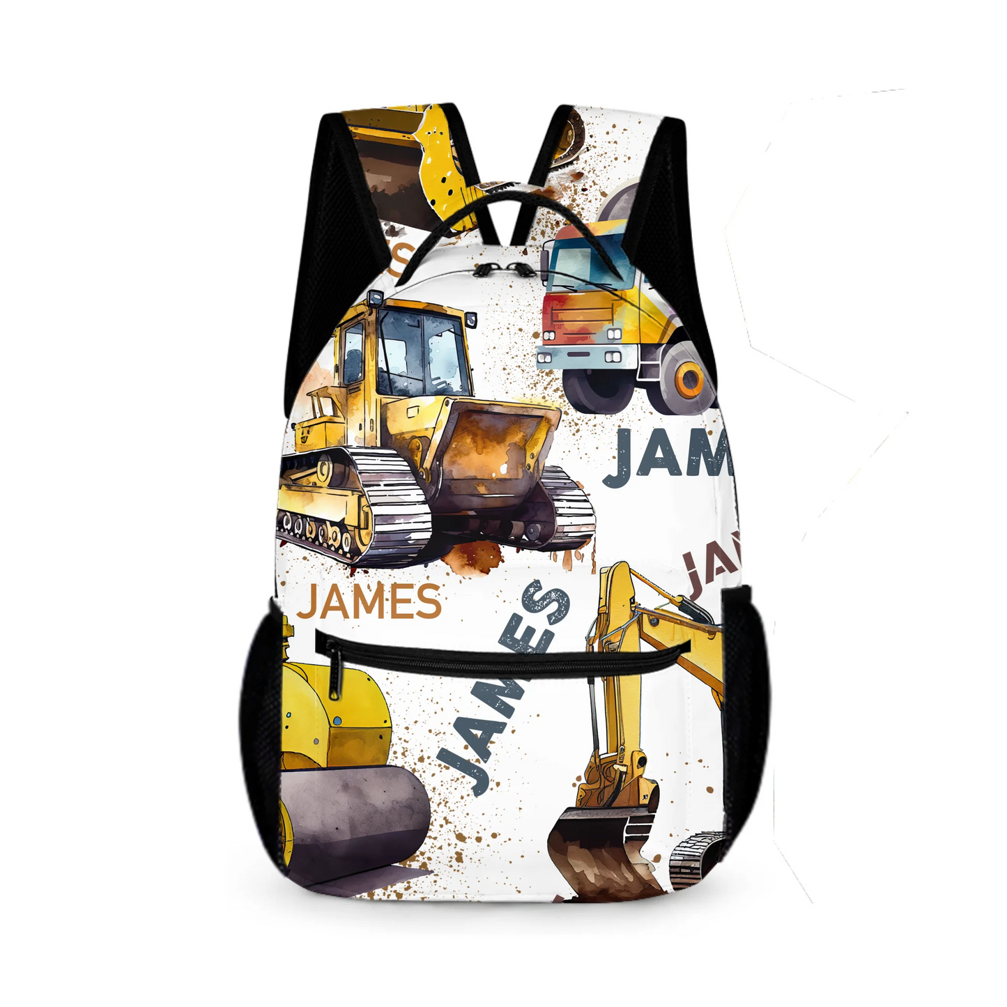 Personalized Truck Custom Name Backpack - Car  Backpack Gift For Student