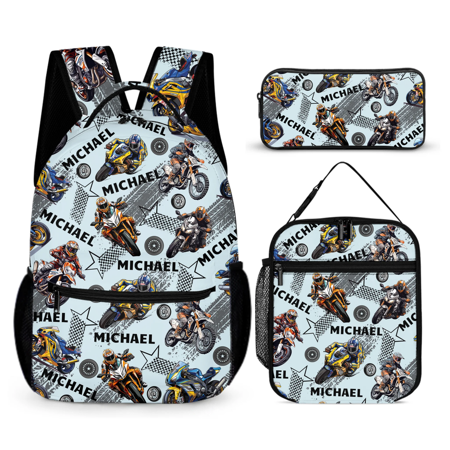 Personalized Truck Custom Name Backpack - Car  Backpack Gift For Student