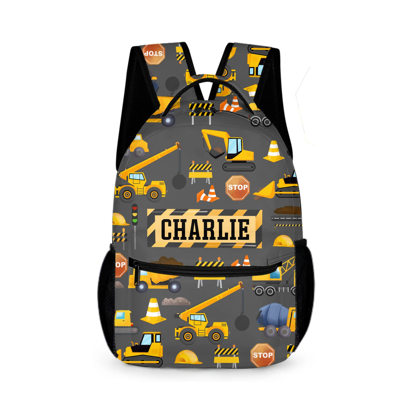 Personalized Truck Custom Name Backpack - Car  Backpack Gift For Student