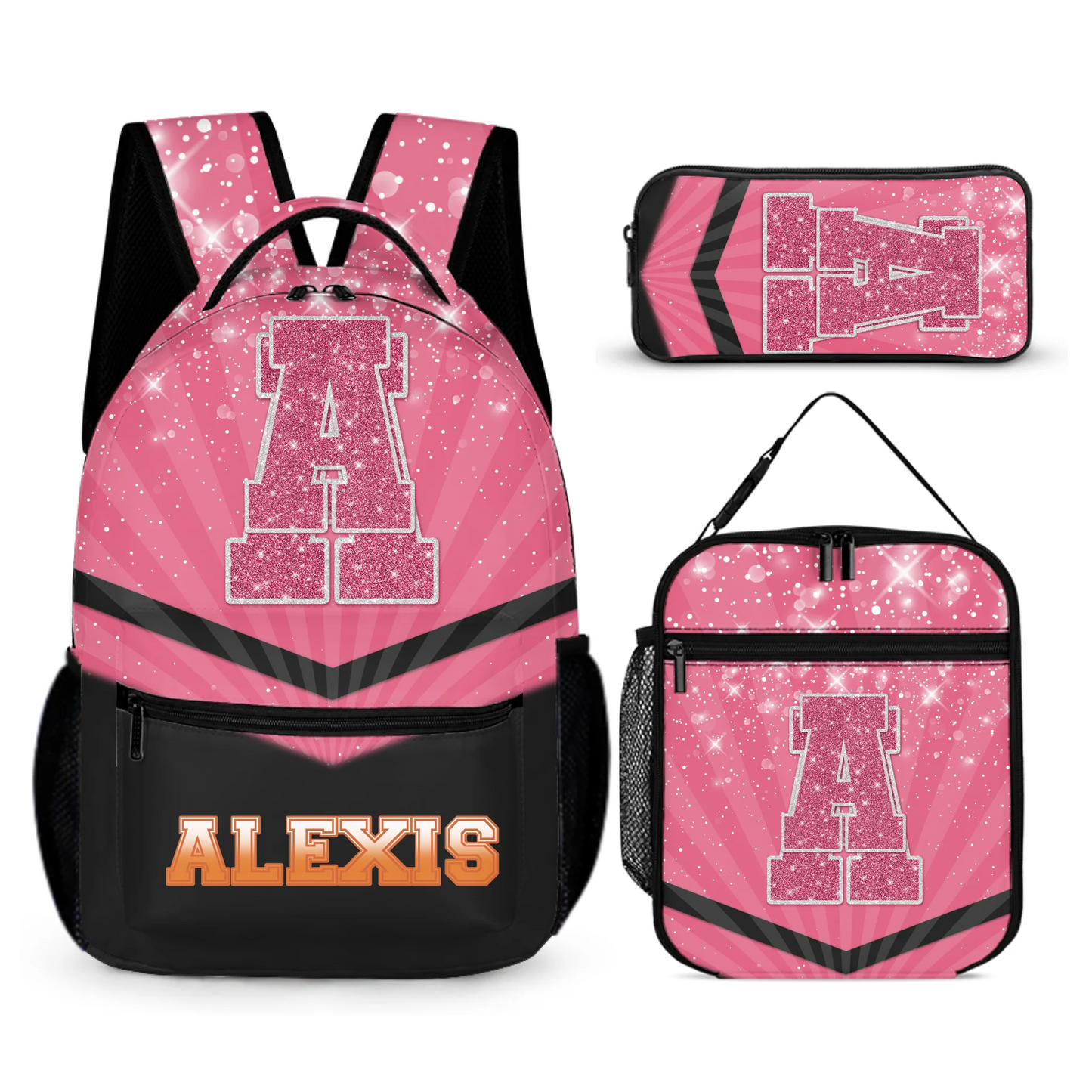 free shipping✈️ Customized Backpack - Personalized Glitter Monogrammed Name Bags for Kindergarten, Preschool and Elementary School Children