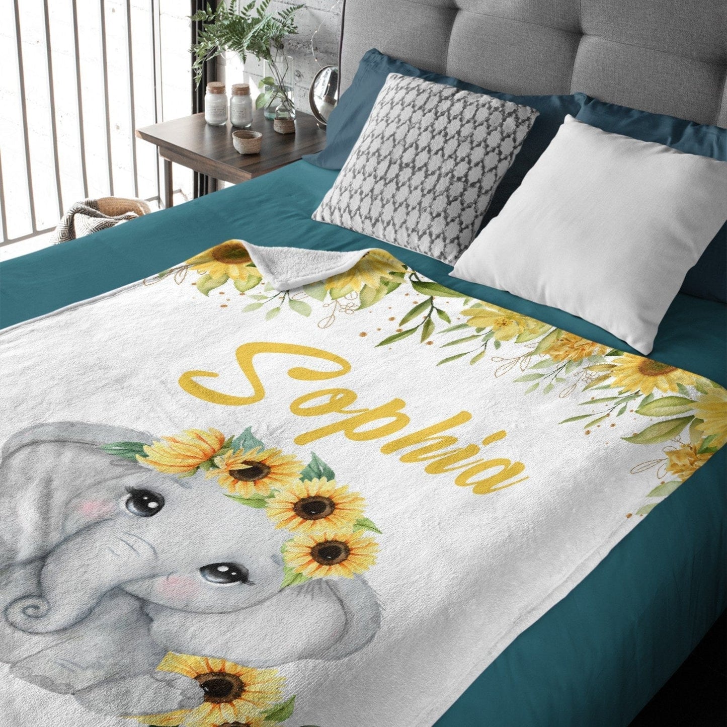 Personalized Custom Name Newborn Baby Blanket